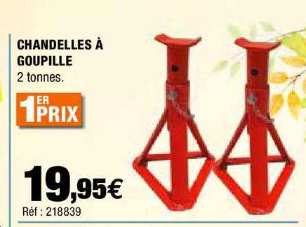 chandelles à goupille