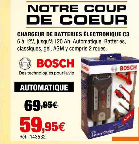 Chargeur De Batteries électroniques C3 Bosch