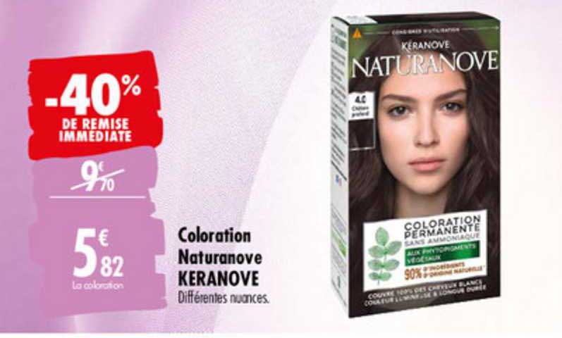 Coloration Naturanove Keranove -40% Remise Immédiate