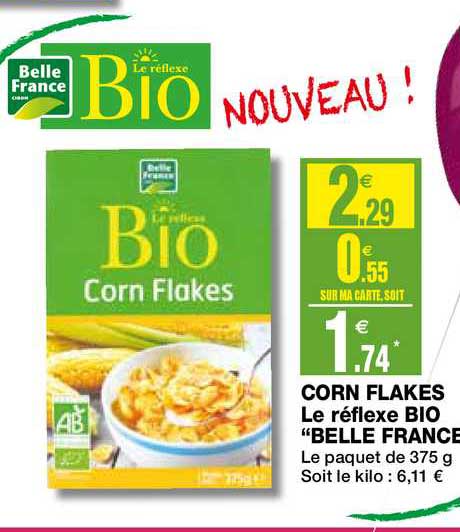 corn flakes le réflexe bio belle france