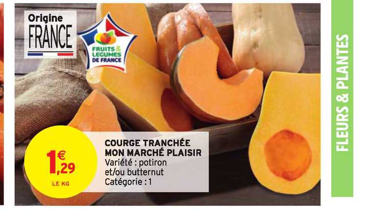 courge tranchée mon marché plaisir