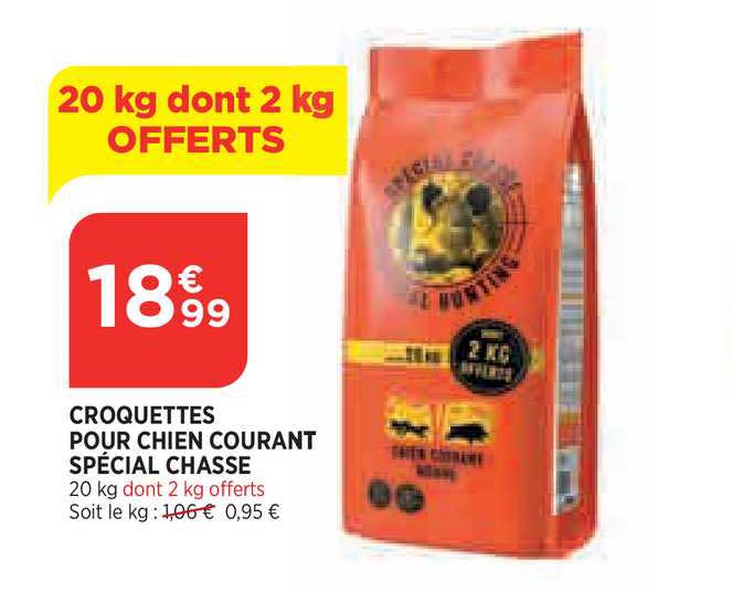 croquettes pour chien courant spécial chasse