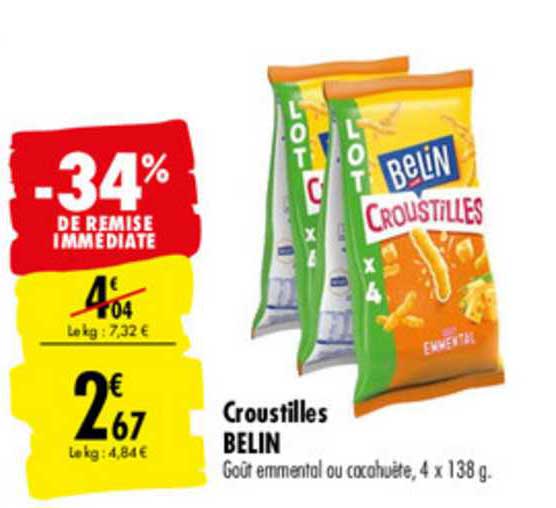 Croustilles Belin -34% De Remise Immédiate