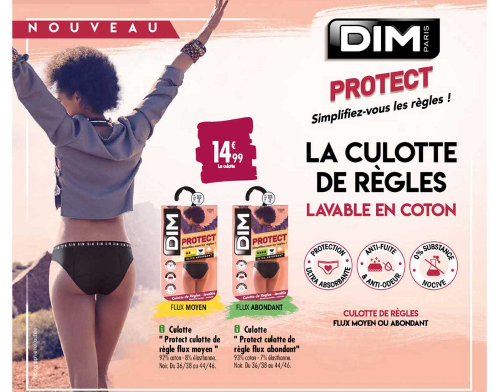 culotte "protect culotte de règle flux moyen" culotte "protect culotte de règle flux abodant"