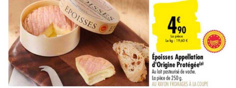 époisses appellation d'origine protégées