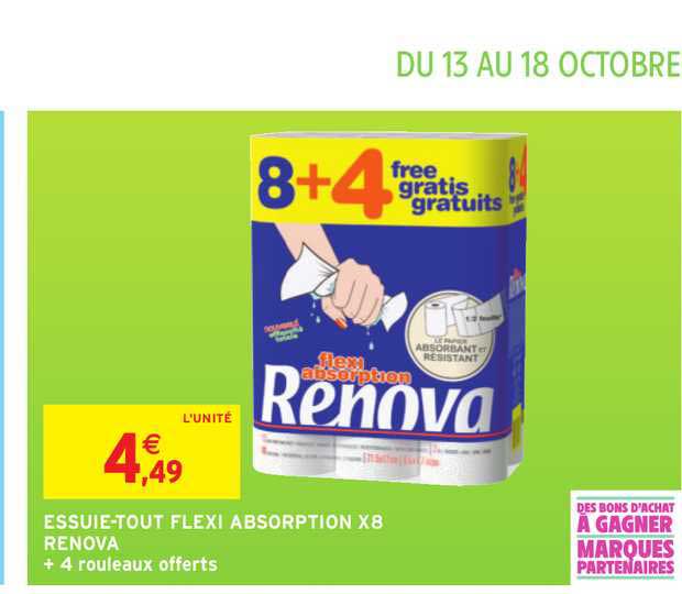 Essuie Tout Flexi Absorption X8 Renova