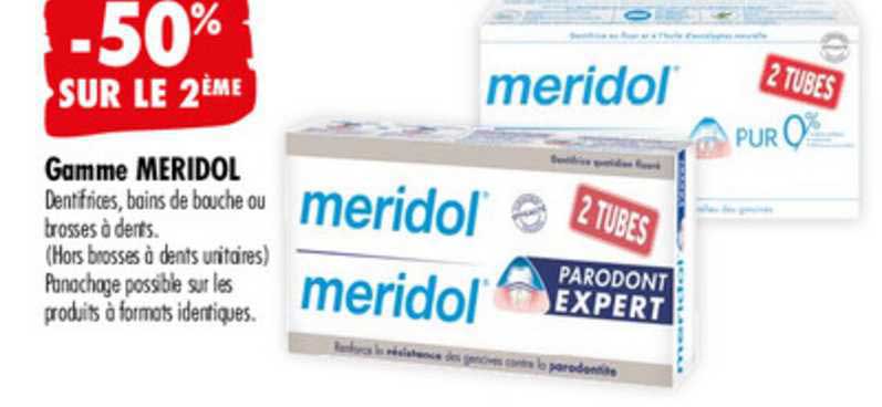 Gamme Meridol -50% Sur Le 2ème