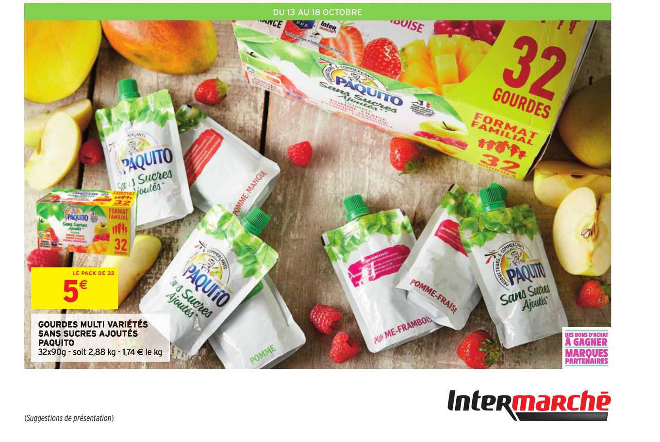 gourdes multi variété sans sucres ajoutés paquito