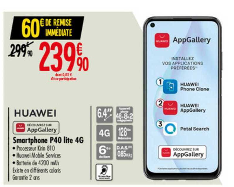 huawei smartphone p40 lite 4g