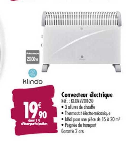 Kindo Convecteur électrique