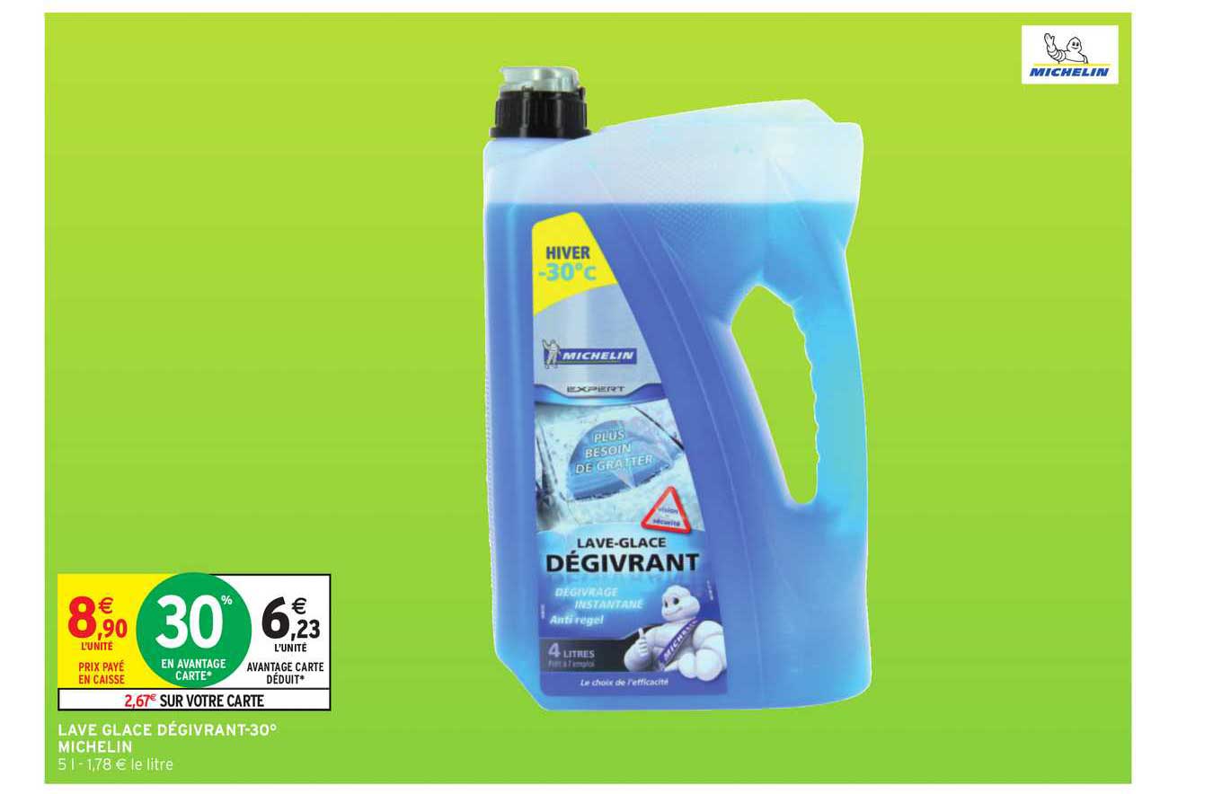 lave glace dégivrant 30° michelin