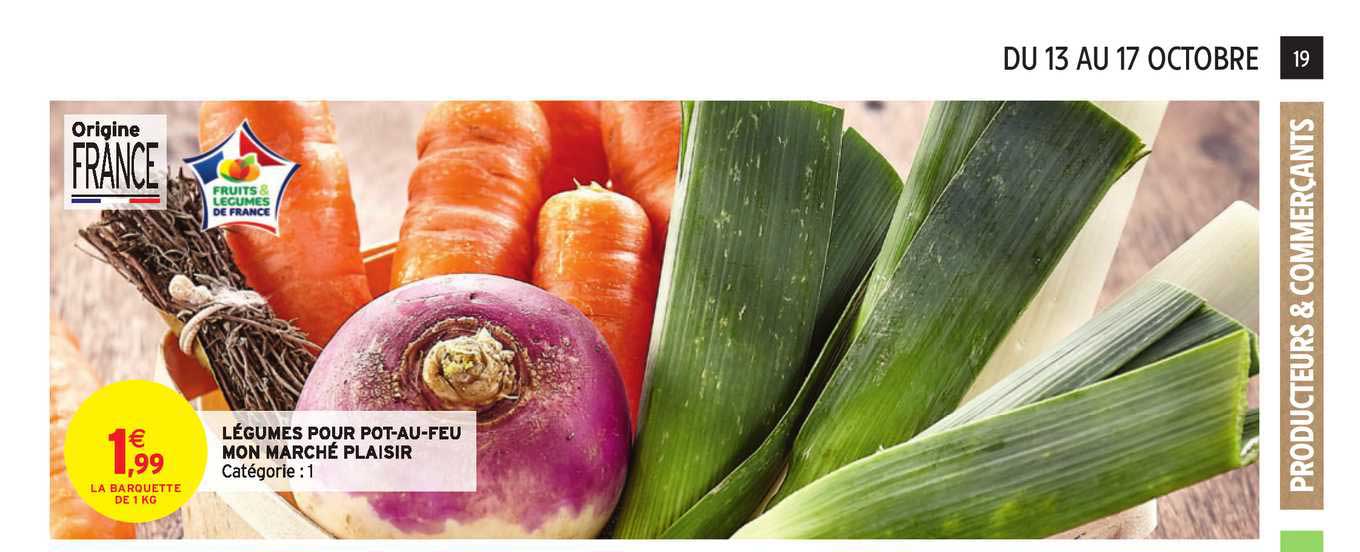 légumes pour pot au feu mon marché plasir