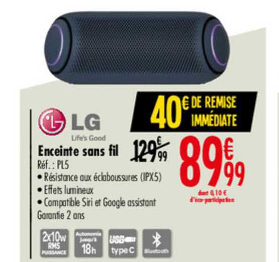 Lg Enceinte Sans Fil
