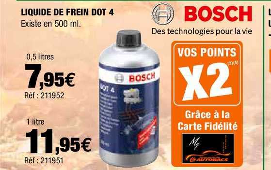 Liquide De Frein Dot 4 Bosch