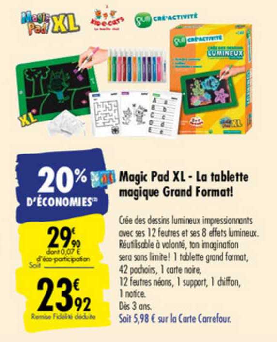 Magic Pad Xl La Tablette Magique Grand Format!