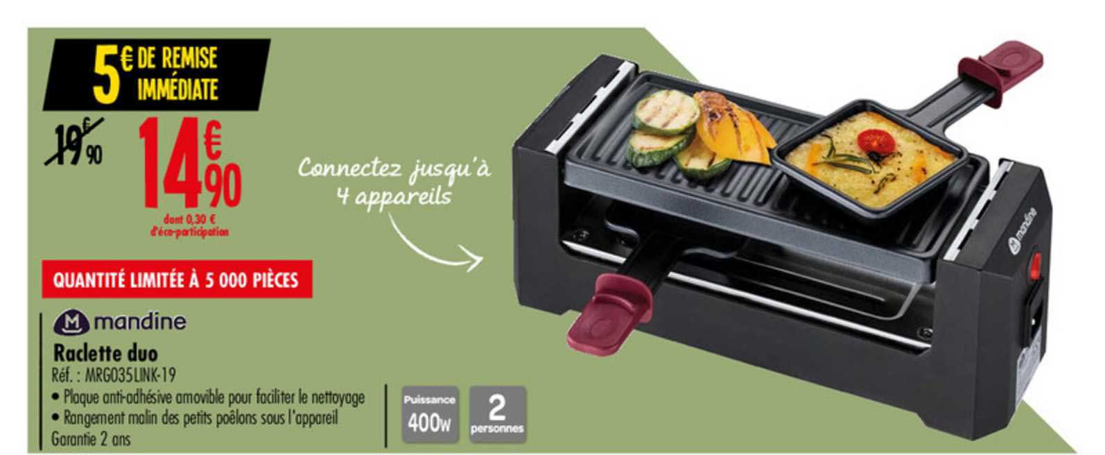 Mandine Raclette Duo