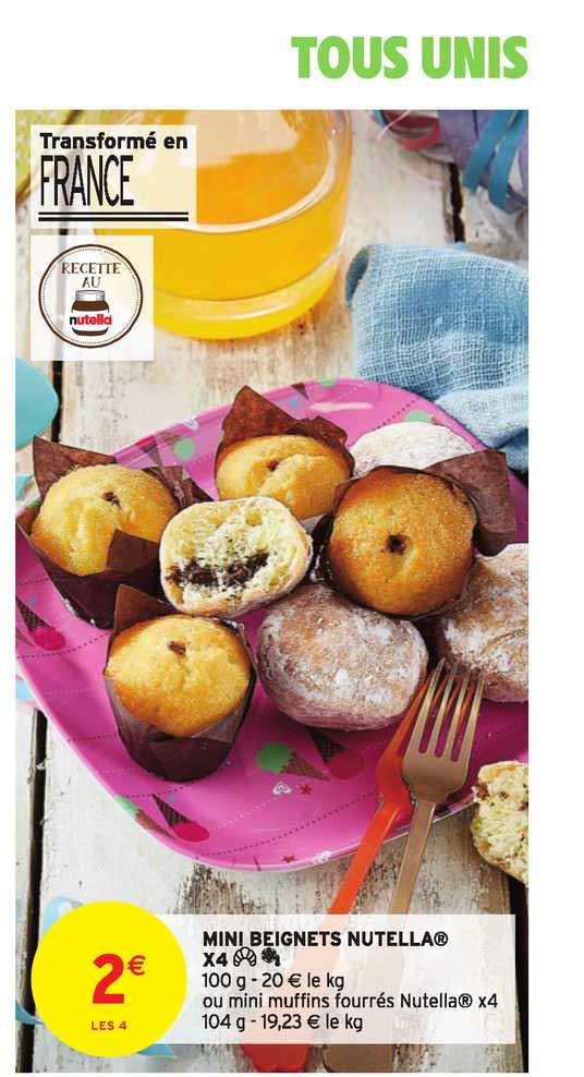 Mini Beignets Nutella X4