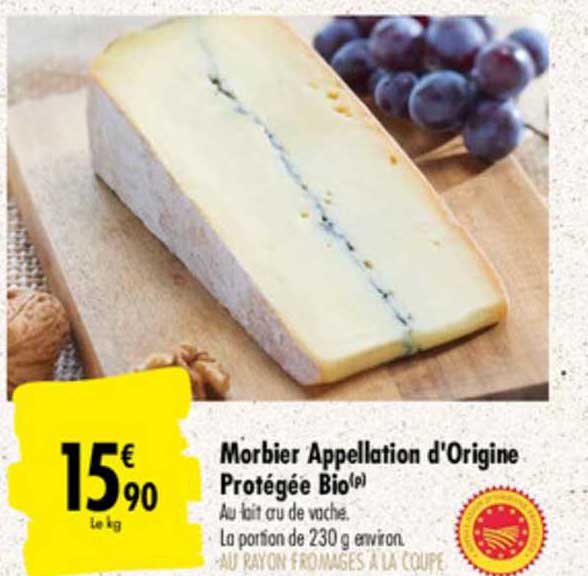 morbier appellation d'origine protégée bio