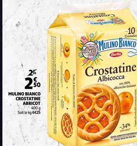mulino bianco crostatine abricot