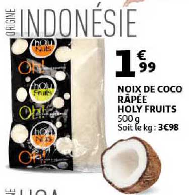 noix de coco râpée holy fruits