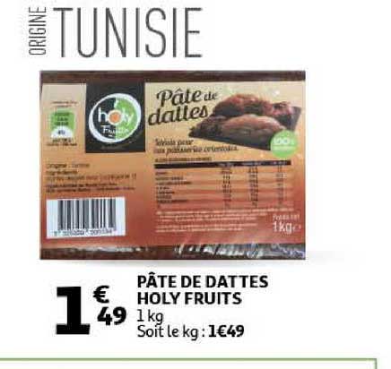 pâte de dattes holy fruits