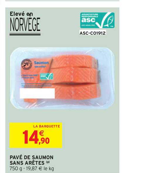 pavé de saumon sans arêtes