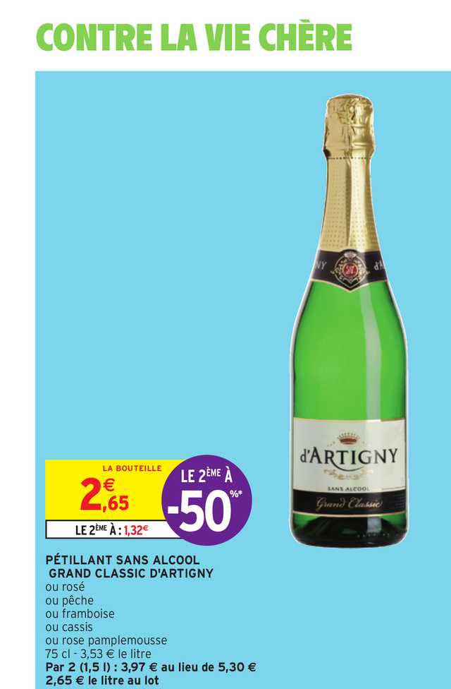 Pétillant Sans Alcool Grand Classic D'artigny Le 2ème à -50%