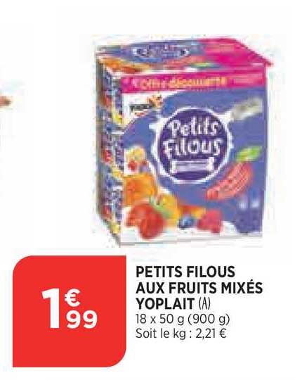Petits Filous Aux Fruits Mixés Yoplait