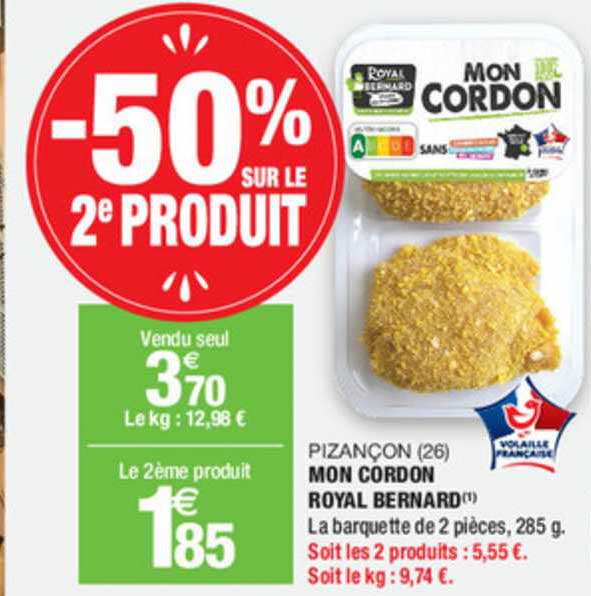 pizançon (26) mon cordon royal bernard -50% sur le 2e produit