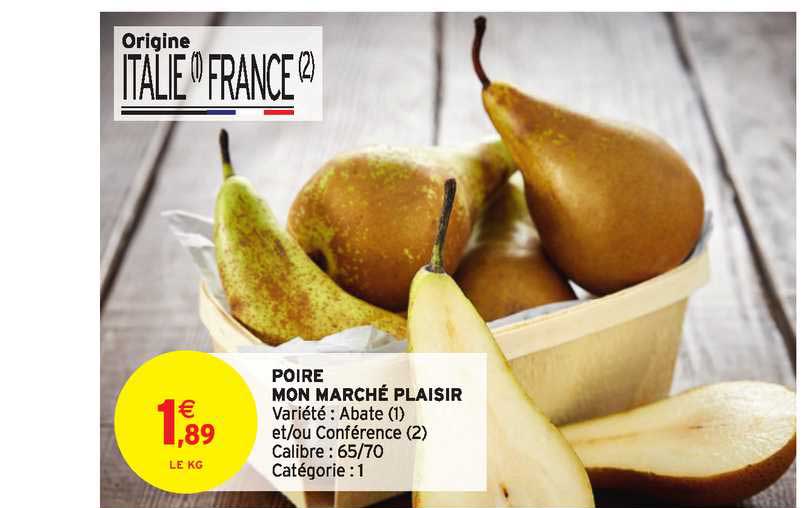 poire mon marché plaisir