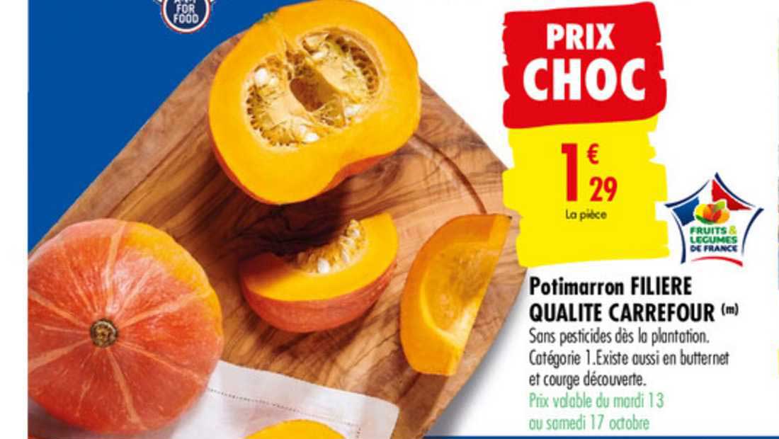 Potimarron Filière Qualité Carrefour