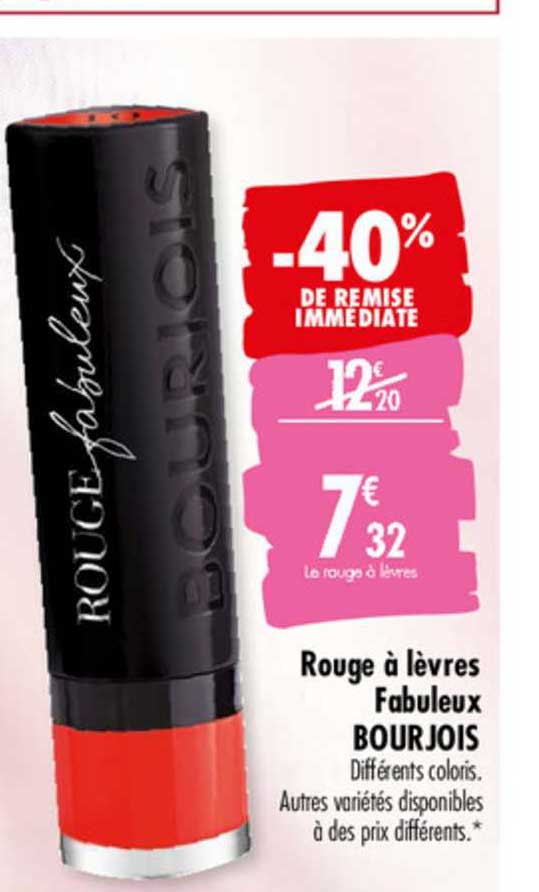Rouge à Lèvres Fabuleux Bourjois -40% De Remise Immédiate