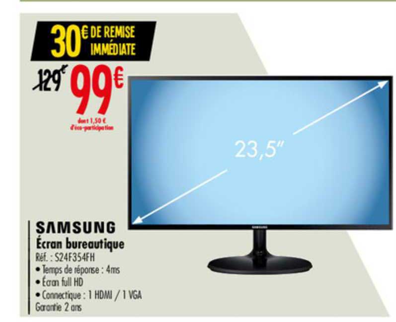 samsung écran bureautique s24f354fh