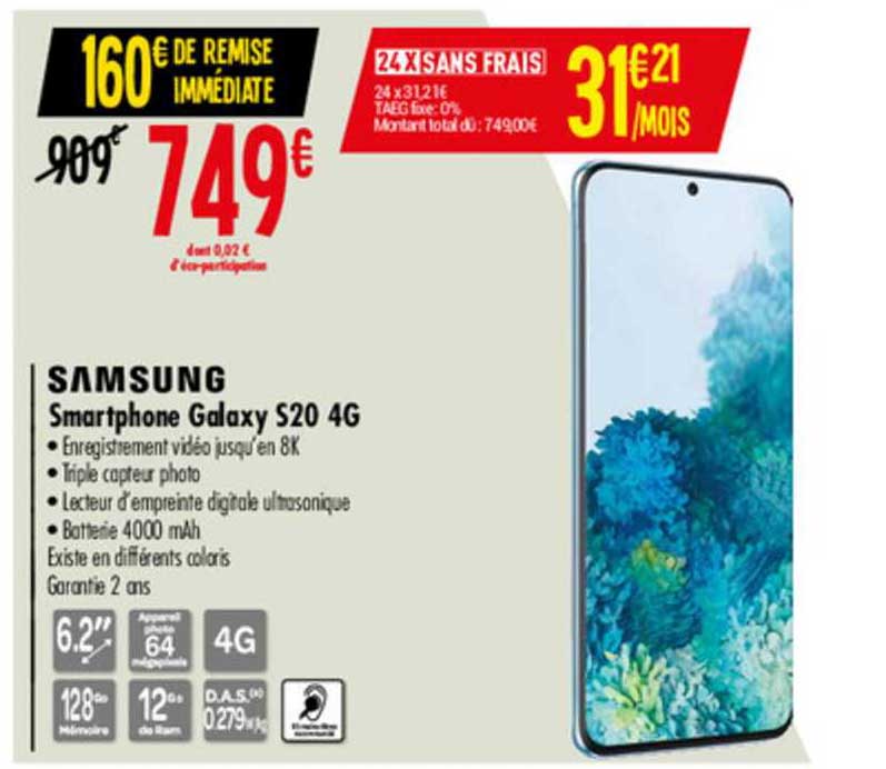 samsung smartphone galaxy s20 4g