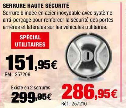 serrure haute sécurité