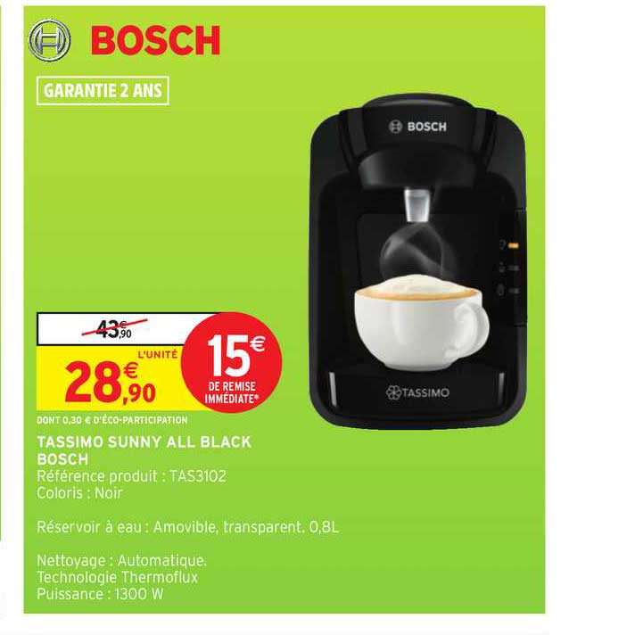 tassimo sunny all black bosch