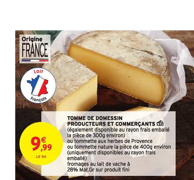tomme de domessin producteur et commerçants