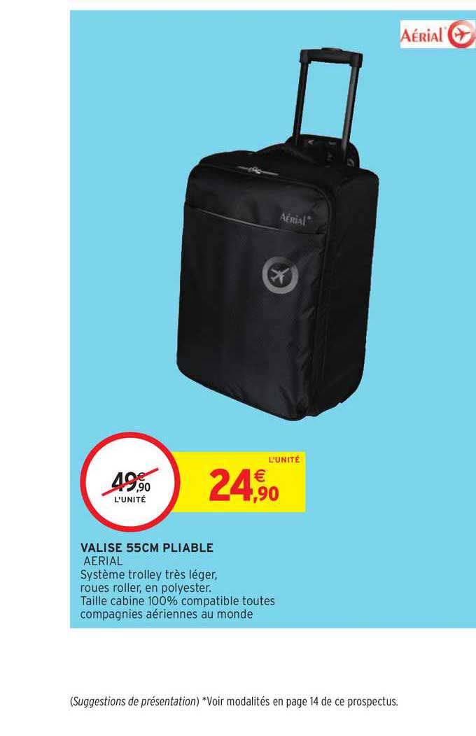 valise 55cm pliable
