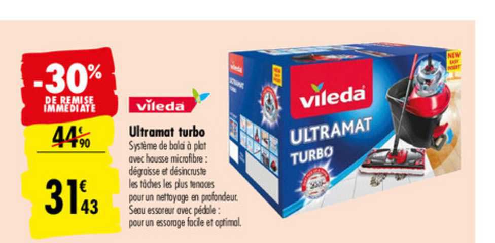 Vileda Ultramat Turbo -30% De Remise Immédiate