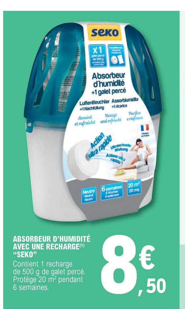 absorbeur d'humidité avec une recharge "seko"