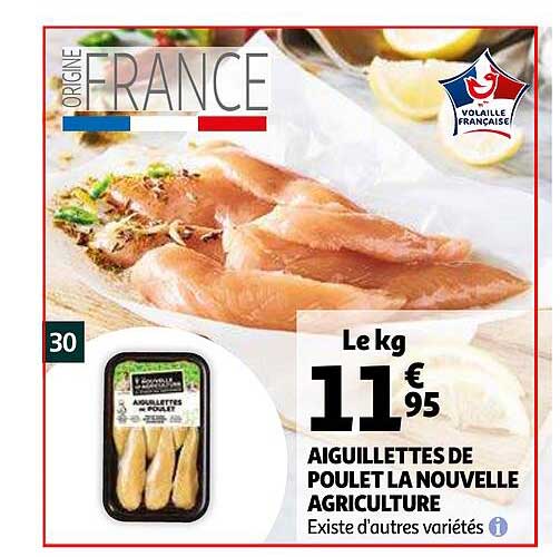 aiguillettes de poulet la nouvelle agriculture