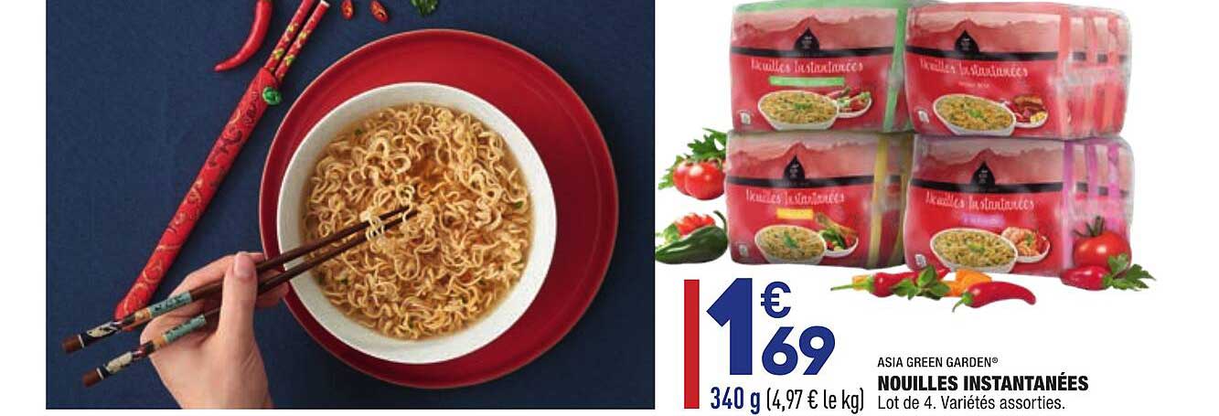 asia green garden nouilles instantanées