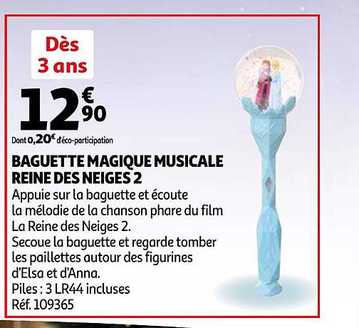 baguette magique musicale reine des neiges 2