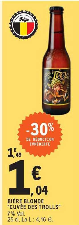 bière blonde "cuvée des trolls"