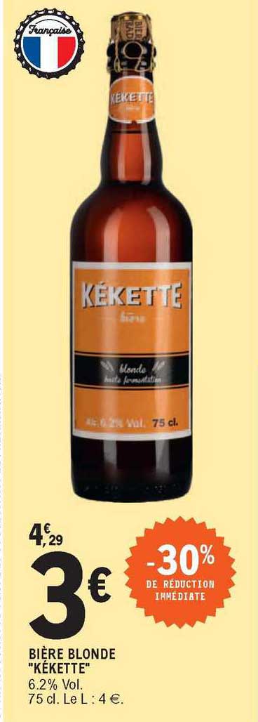 Bière Blonde "kékette"