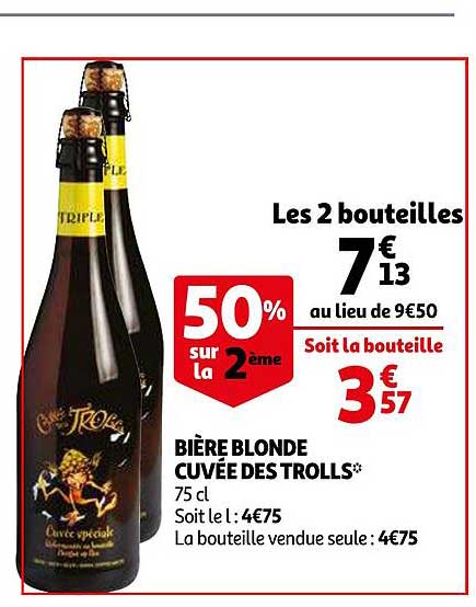 bière blonde cuvée des trolls