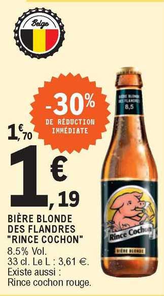 bière blonde des flandres "rince cochon"