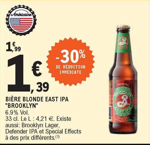 bière blonde east ipa "brooklyn"