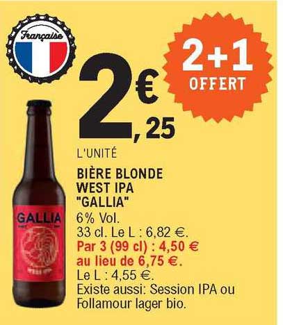 bière blonde west ipa "gallia"