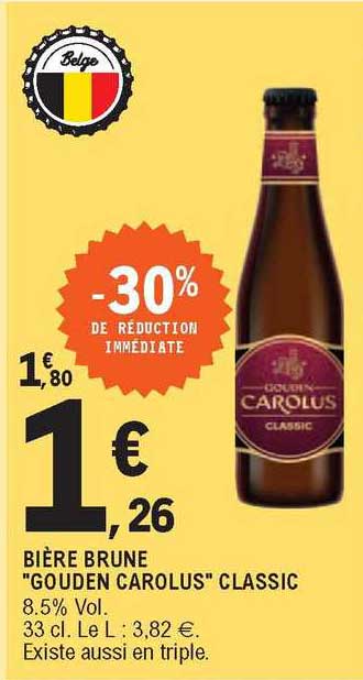 bière brune "gouden carolus" classic